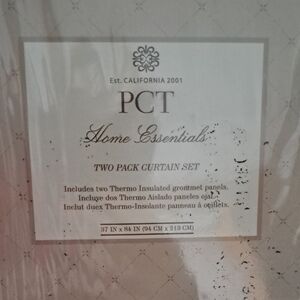 PCT Home Essentials Two Pack Curtain Set Taupe 37 Inch By 84 Inch